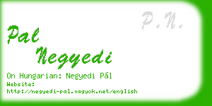 pal negyedi business card